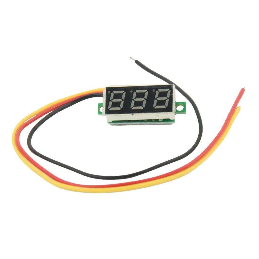 Mini Digital Voltmeter DC 0-100V LED Panel Voltage Meter
