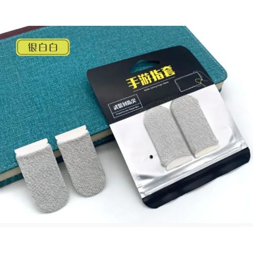 Mobile Game Controller Finger Sleeve Gaming Cot Sets Hand Sweatproof Breathable - White