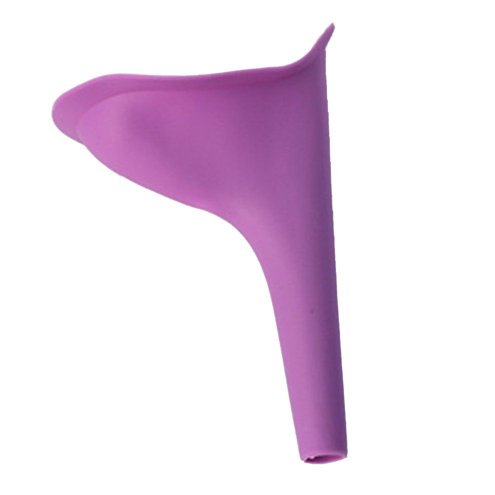 Portable Female Urinal Funnel Travel Camping Hygienic Purple