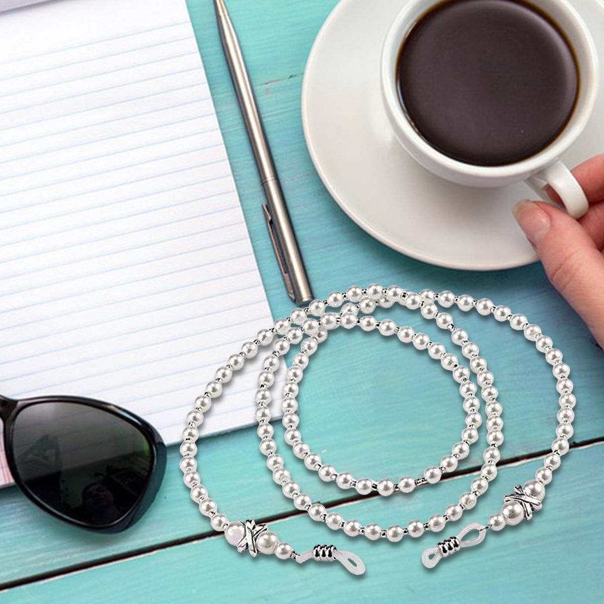 Beaded Eyeglass Chain Reading Glasses Chain Necklace For Birthday Gift