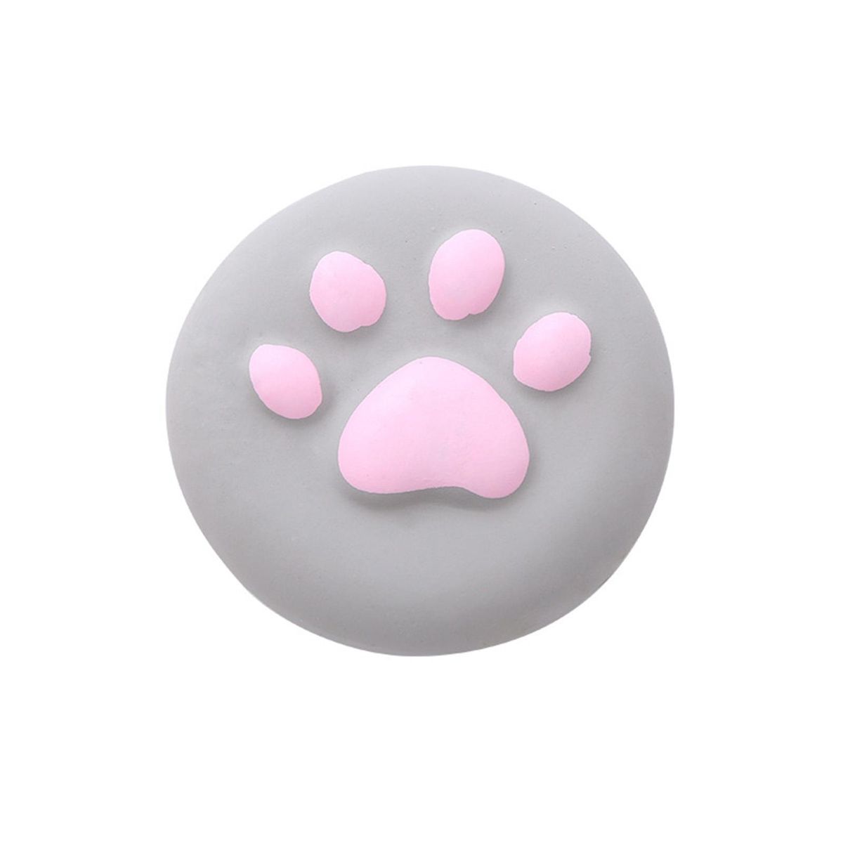 Dog Squeaky Toy Fun Paw Print Puppy Chew Grinding Molar Toy Grey