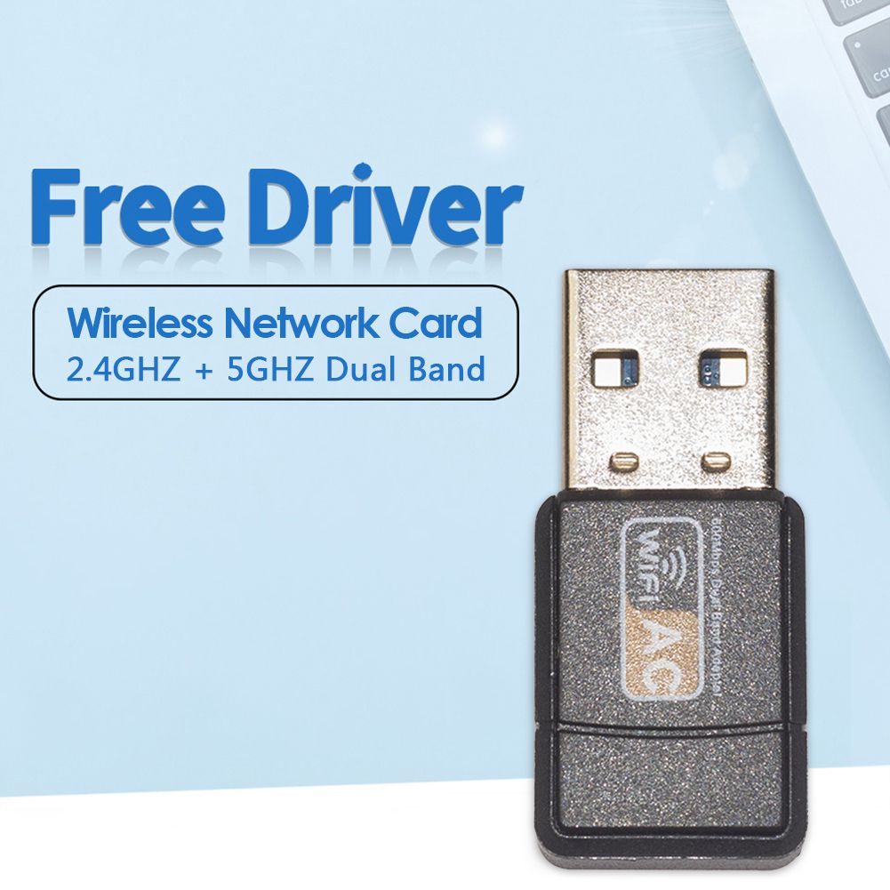 600Mbps USB 2.0 WiFi Adapter Network Card 2.4GHz 5GHz Dual