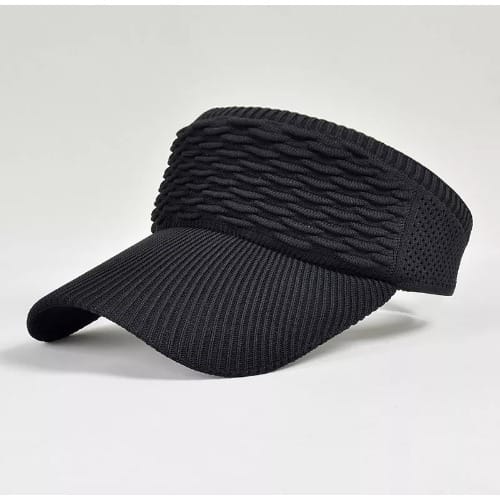 Plain Visor Cap- Black