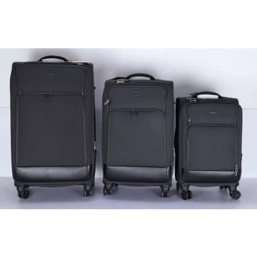Waterproof Travel Trolley With USB Port- Black