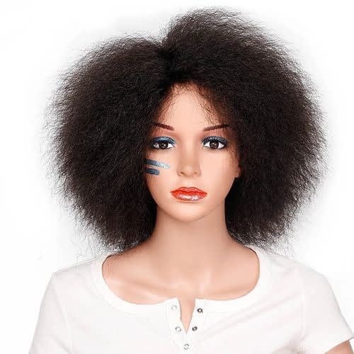 Fluffy Yaki Wig Hair -black