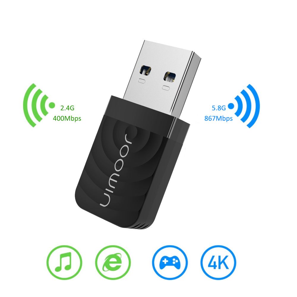 1300Mbps Mini USB3.0 Wifi Adapter Wifi Network Card Antenna