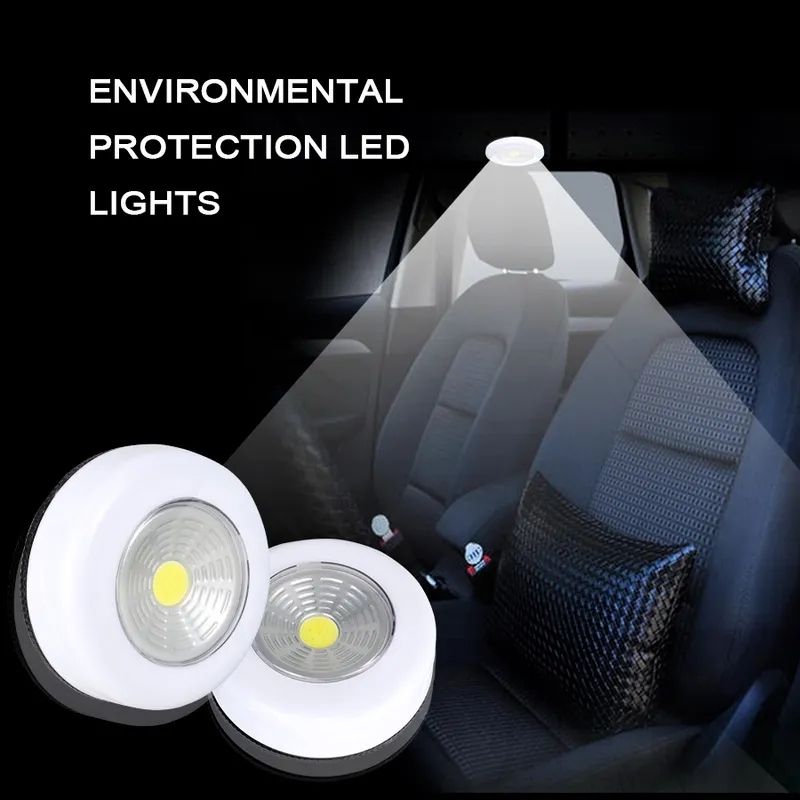 2Pcs Cabinet Light Wireless Wall Lamp Wardrobe Cupboard