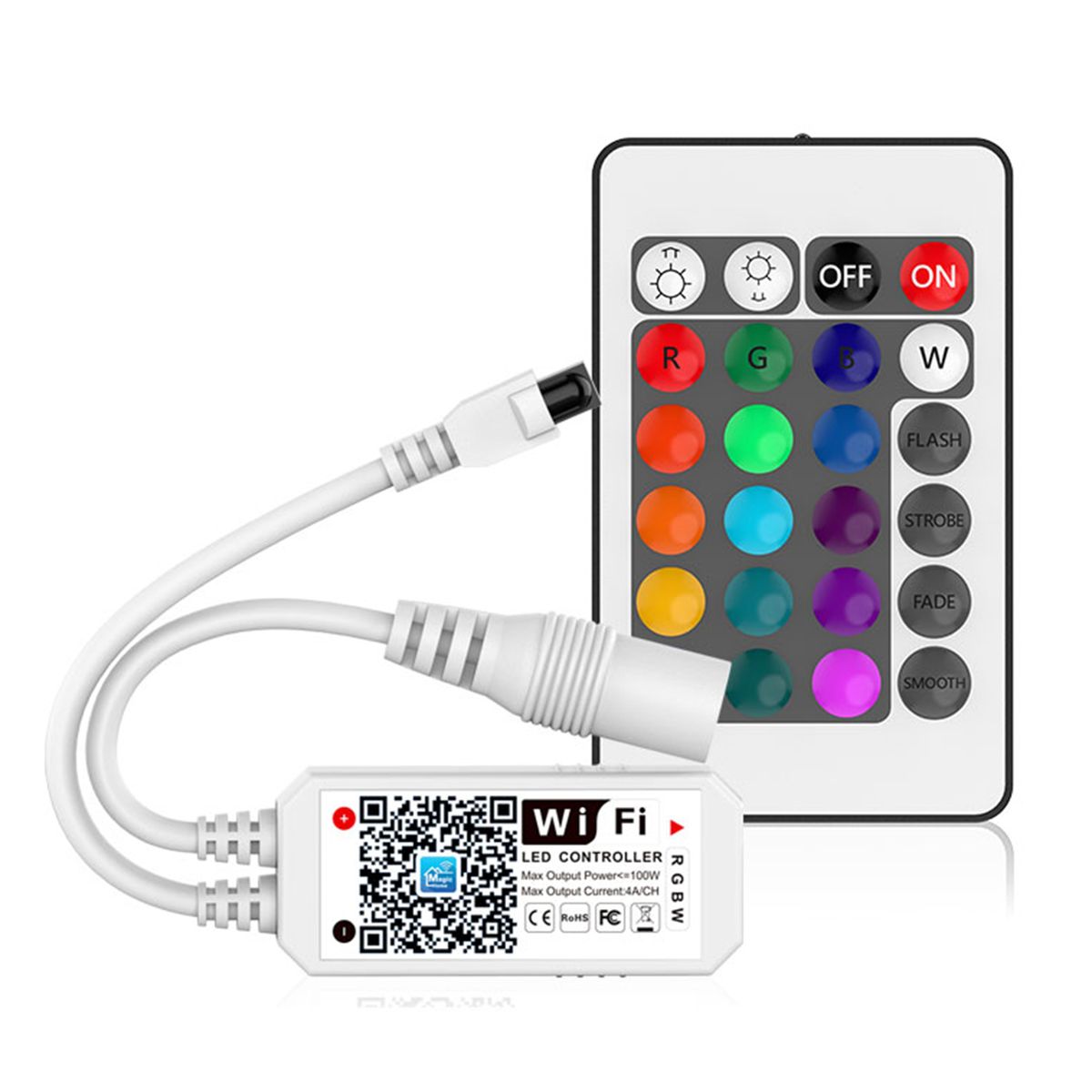 DC5-28V 192W(Max.) Mini RGBW WIFI Intelligent Controller