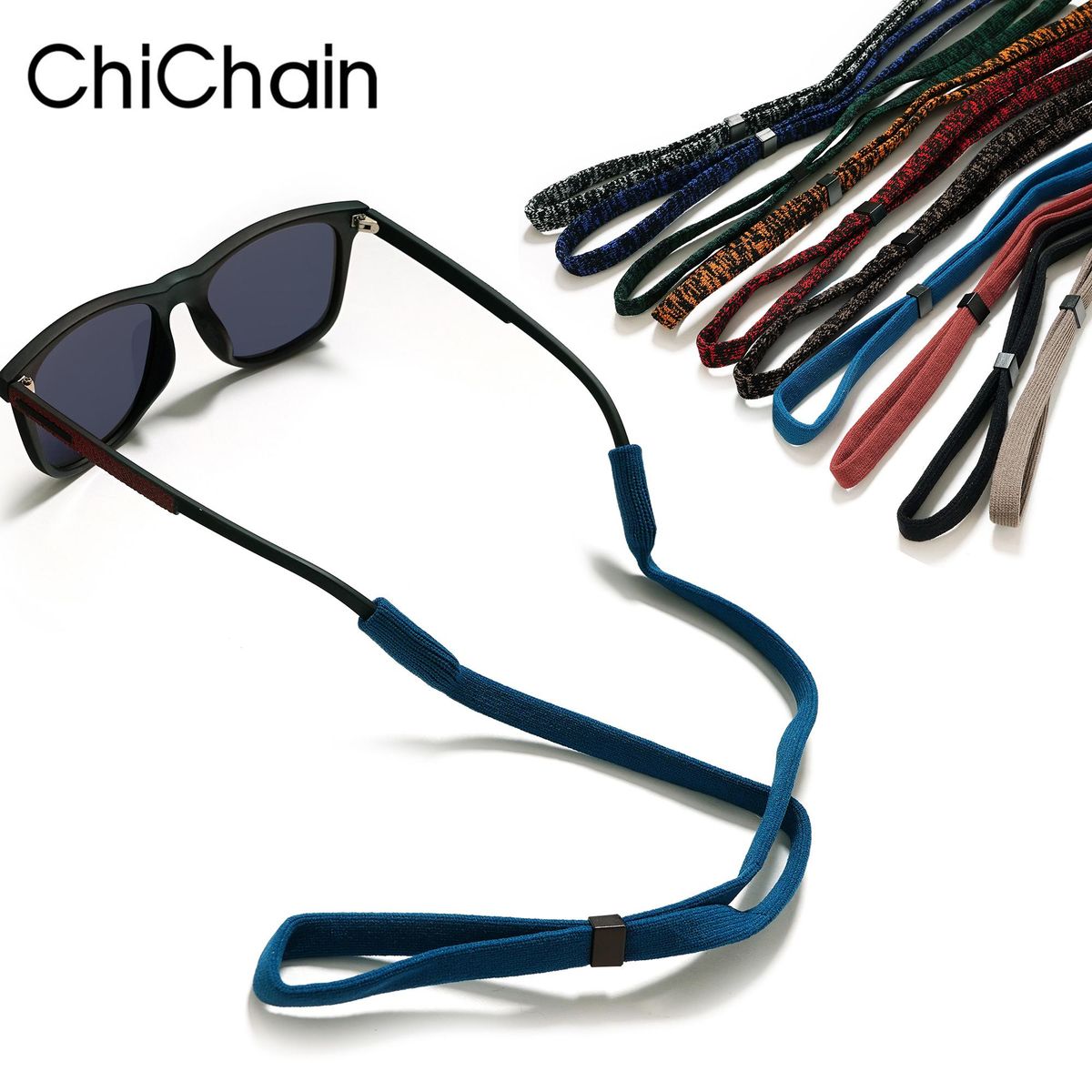 Non-slip sunglasses rope unisex outdoors sports glasses cord women men eyeglasses eyewear cord elastic polyester neck strap