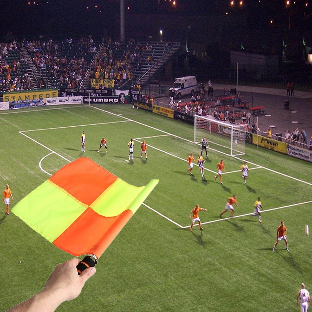 It's Spiffy! Premier Linesman Flag Football Rugby Hockey Train Referee Flag ST1