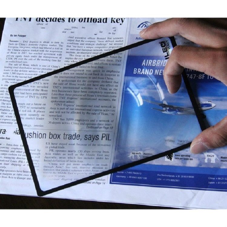 Card Slim Reading 3x Magnifier Business Card Magnifier, Specification:120,,180mm