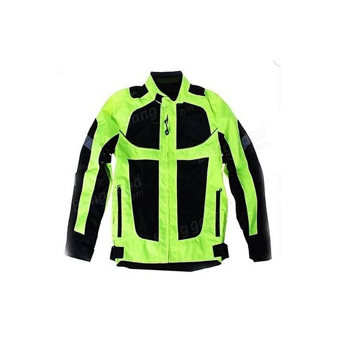 Motorcycle Racing Cycling Spring Summer Motor Bike Jacket Reflective Vest Pro-Biker Green/XL