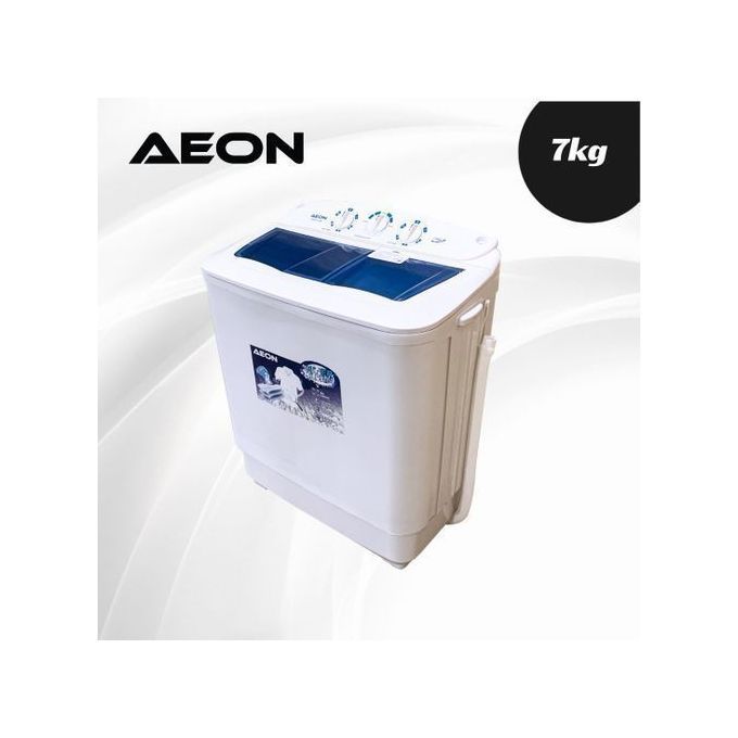 7KG TWIN TUB WASHING MACHINE- WASH/SPIN/DRAIN