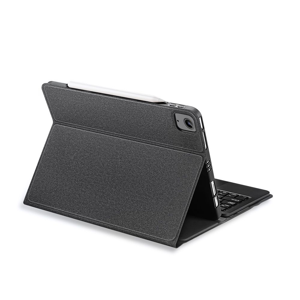 DUX DUCIS Bluetooth Keyboard Leather Case With Touchpad & Smart Sleep Function For IPad Pro 11 Inch 2021 / 2020 & Air 2022 / Air 2020 10.9(Black)