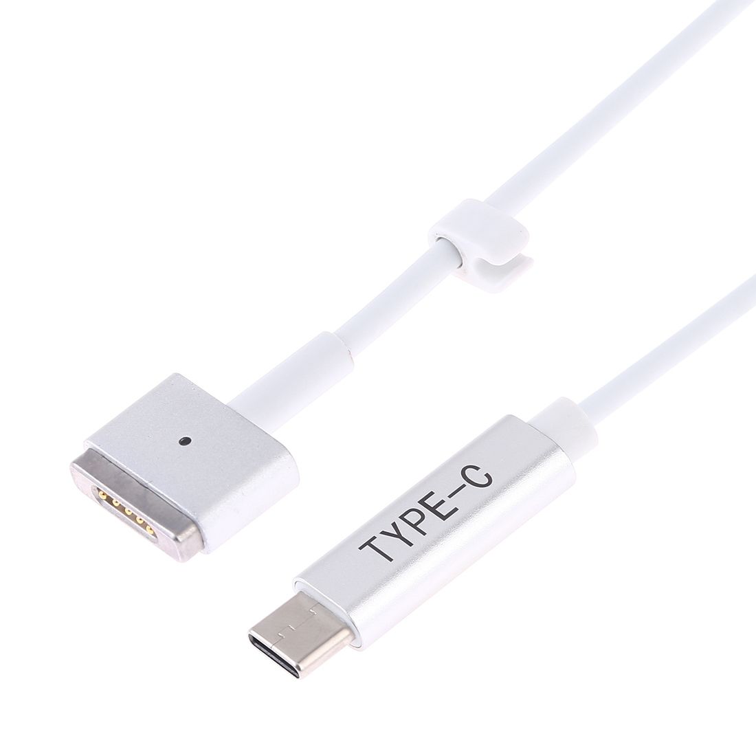45W / 60W / 65W 5 Pin MagSafe 2 (T-Shaped) To USB-C / Type-C PD Charging Cable (White)