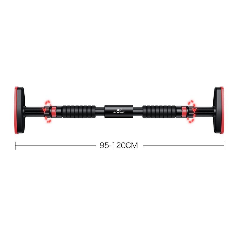 Horizontal Barbell Safety Pull-up Bar Simple Use Adjustable With Extended Grip-95-120cm