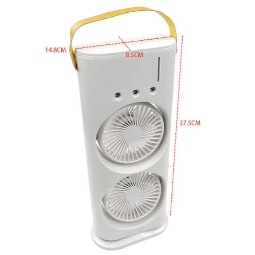 USB Rechargeable Spray Water Mist Fan - 2000mAh