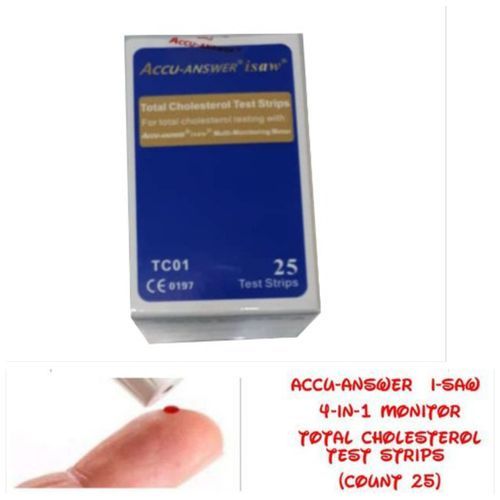 Isaw Total Cholesterol Test Strip Count 25