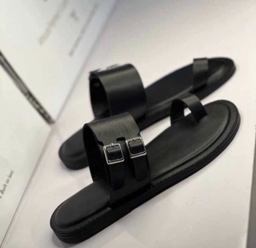 Sabi Man Buckled Slides Mens/Guys Pam Slippers Black