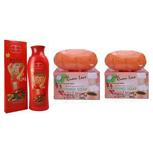 Slimming Lotion + 2 Piece Slimming Soap
