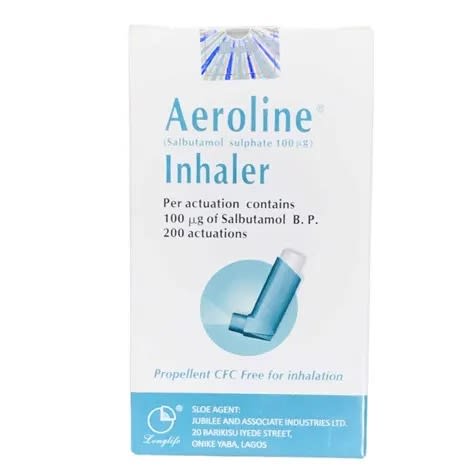 A&s Aeroline Inhaler - Salbutamol Sulphate