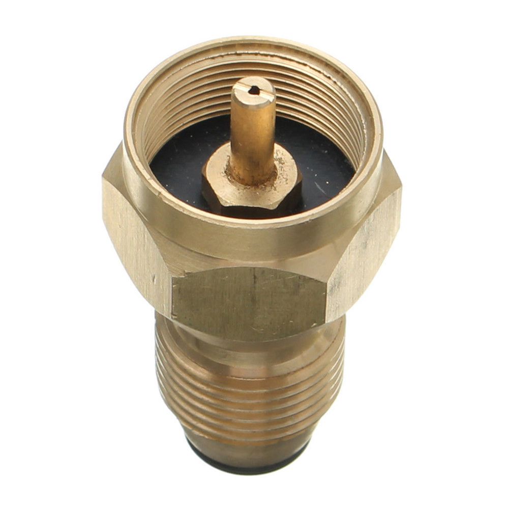 Outdoor Propane Refill Brass Adapter LP Gas 1 Lb Cylinder-