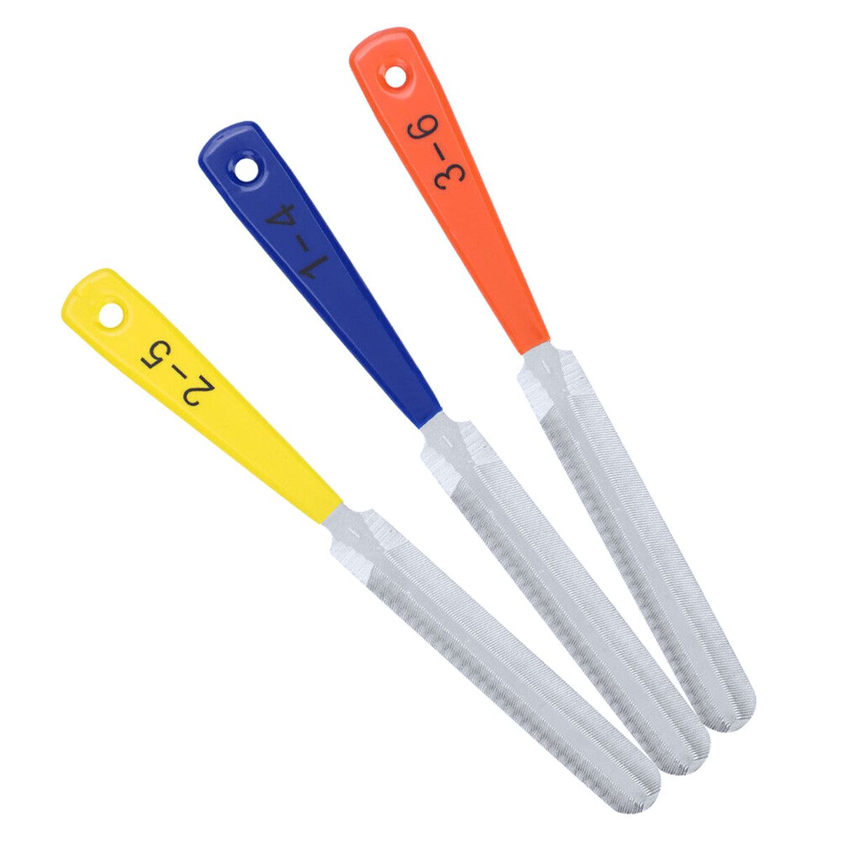 Set Of 3 Double Edged Guitar Nut Files Saddle Fret Crowning