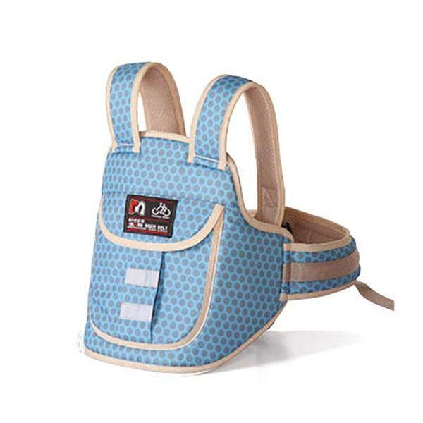 Motorcycle Safety Belt Kids Children Electric Scooters Bike Reflective Stripe Safe Strap Pocket Bag Carrier (Blue) Comfortable Mottled Blue