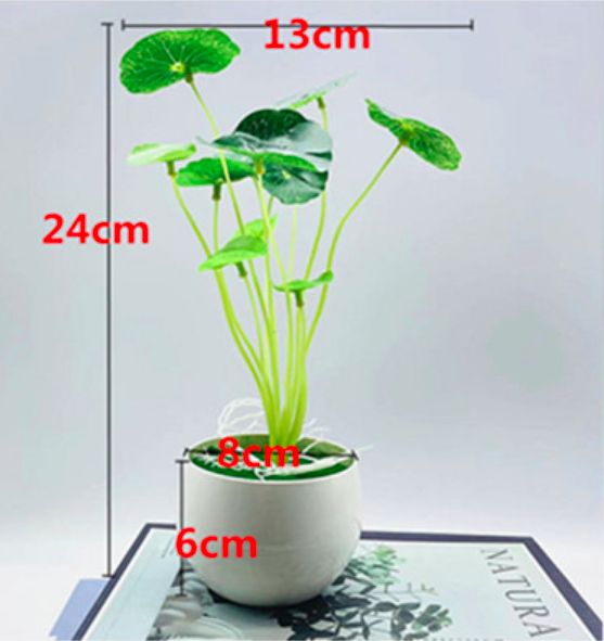Artificial Potted Flower - Lotus Leaf