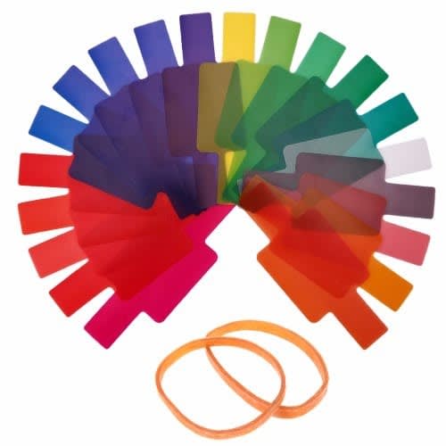 DSLR Camera Speedlight Photography Flash Color Gel - 20 Pieces