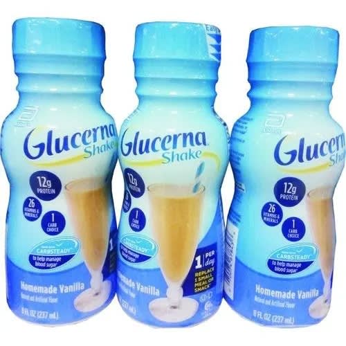 Glucerna Diabetic Nutritional Shake Vanilla - 237ml x 12pcs