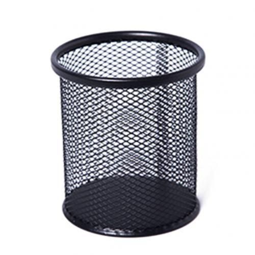 Mesh Metal Desk Pen Holder Pencil Makeup Storage Box Desktop Organizer Stand Case School Office Stationery Brush Pot Holder