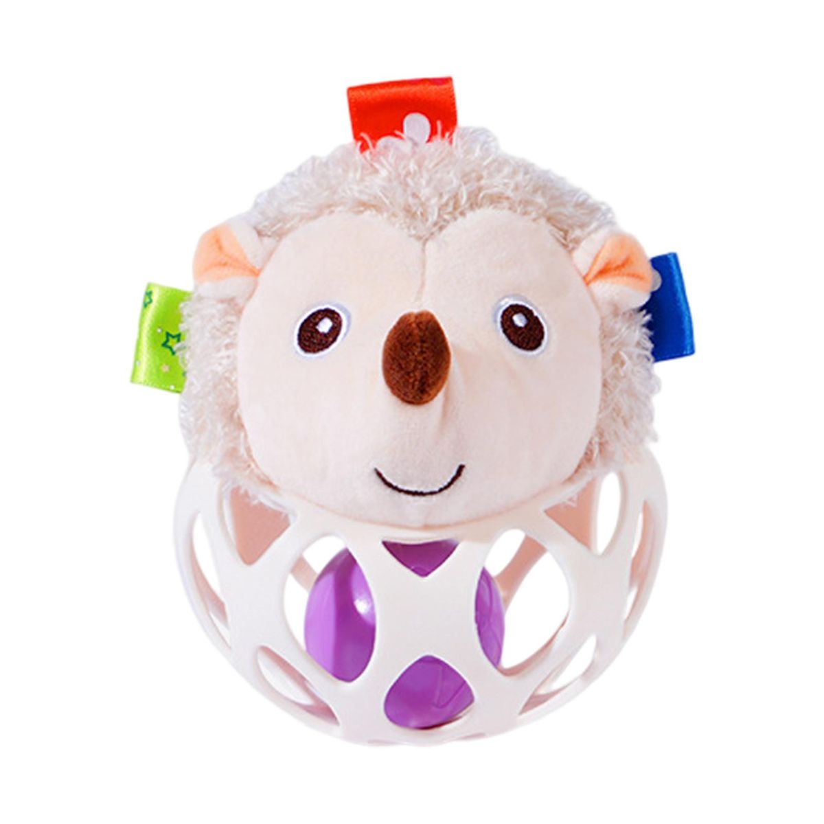 Animal Ball Toy Children Catch Ball Soft Grasping Toy Beige