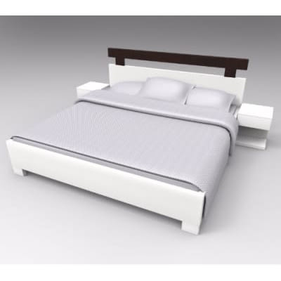 Kneaky 6ft X 6ft Bedframe  + Free Bedspread,pillows& Night Stand
