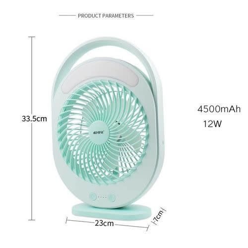 Multi-functional Rechargeable Table Fan With Light