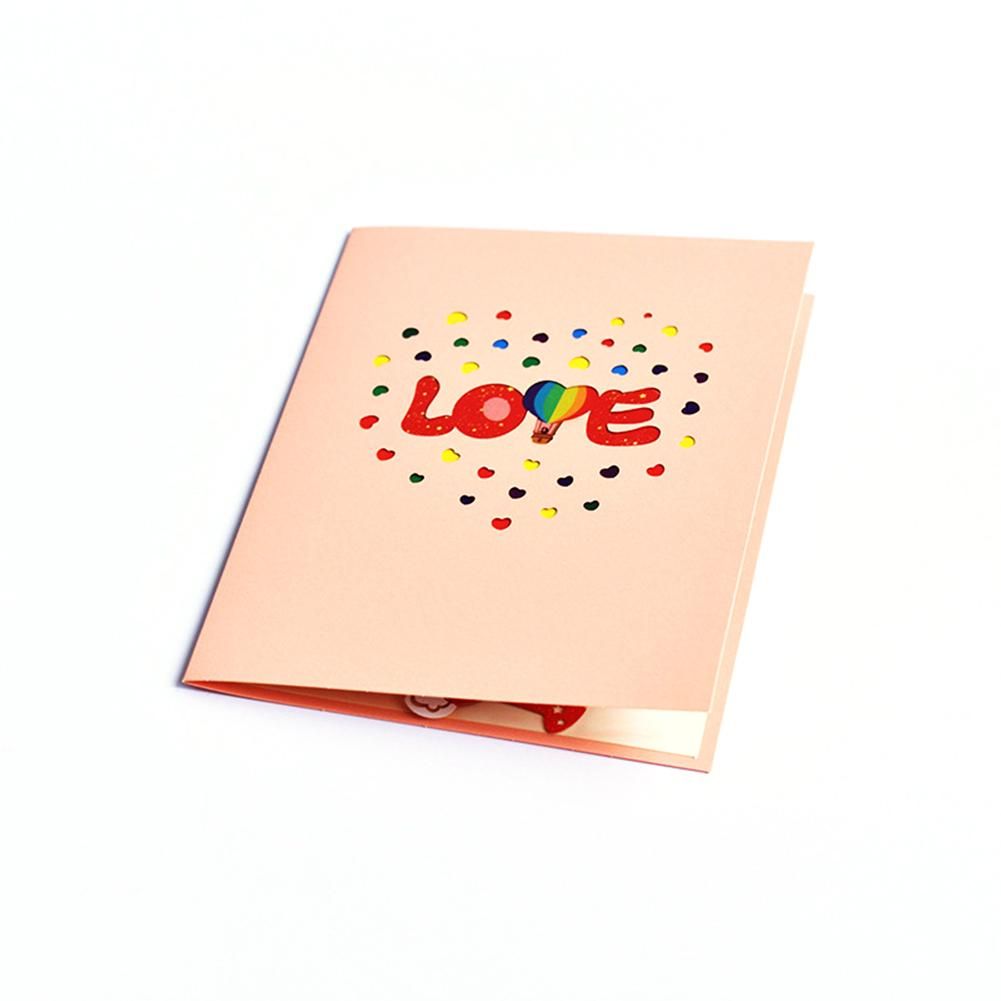 3D Valentine's Day Greeting Card Hand-made DIY Valentine