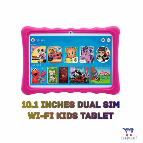 K11 Kids Tablet- Dual Sim-10.1" -1GB  RAM -16GB  ROM Plus Free Pouch Inside And Gifts