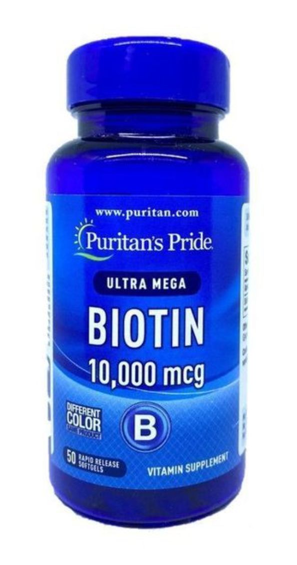 Puritans Pride Ultra Mega Biotin 10,000 Mcg X50softgels
