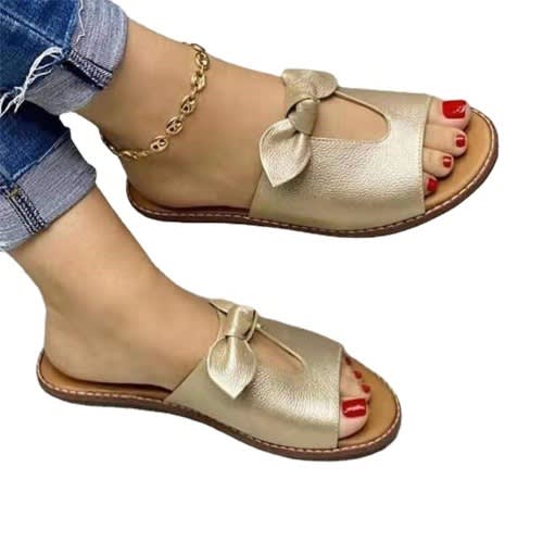 Ladies Slippers - Gold