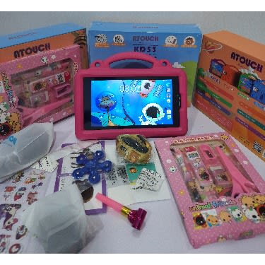 Kd53 Kids Learning Tablet - 256GB ROM - 8GB RAM - Dual Sim - Android - Pink