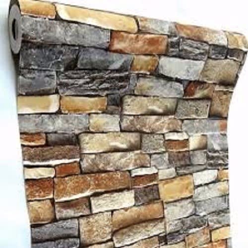 2 Rolls Bricks Wall Paper + Gum