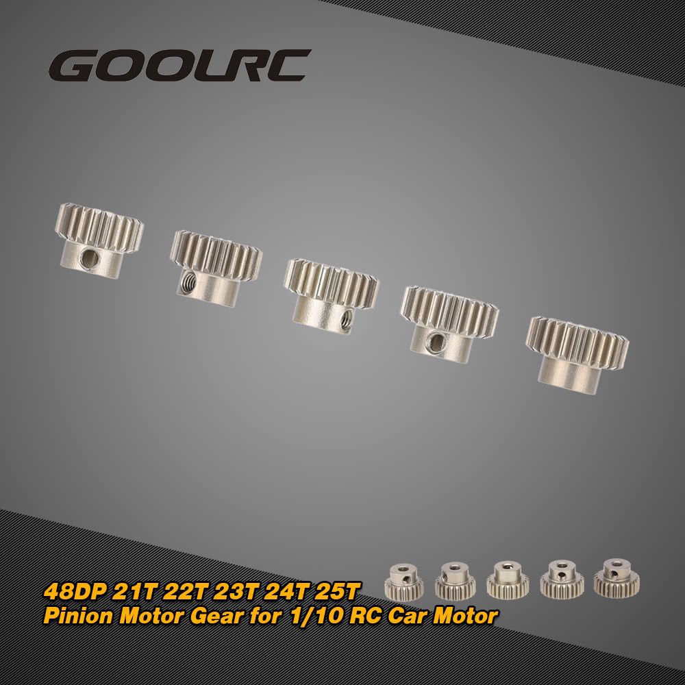 GoolRC 48DP 21T 22T 23T 24T 25T Pinion Motor Gear Combo Set