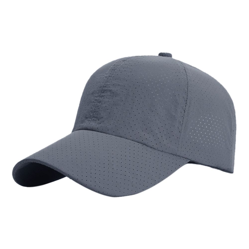 Summer Unisex Quick Drying Breathable Baseball Cap-Dark Gray