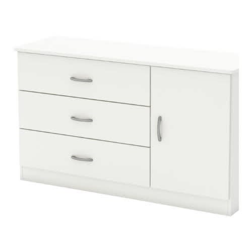 Chest Drawer Combo Dresser - White
