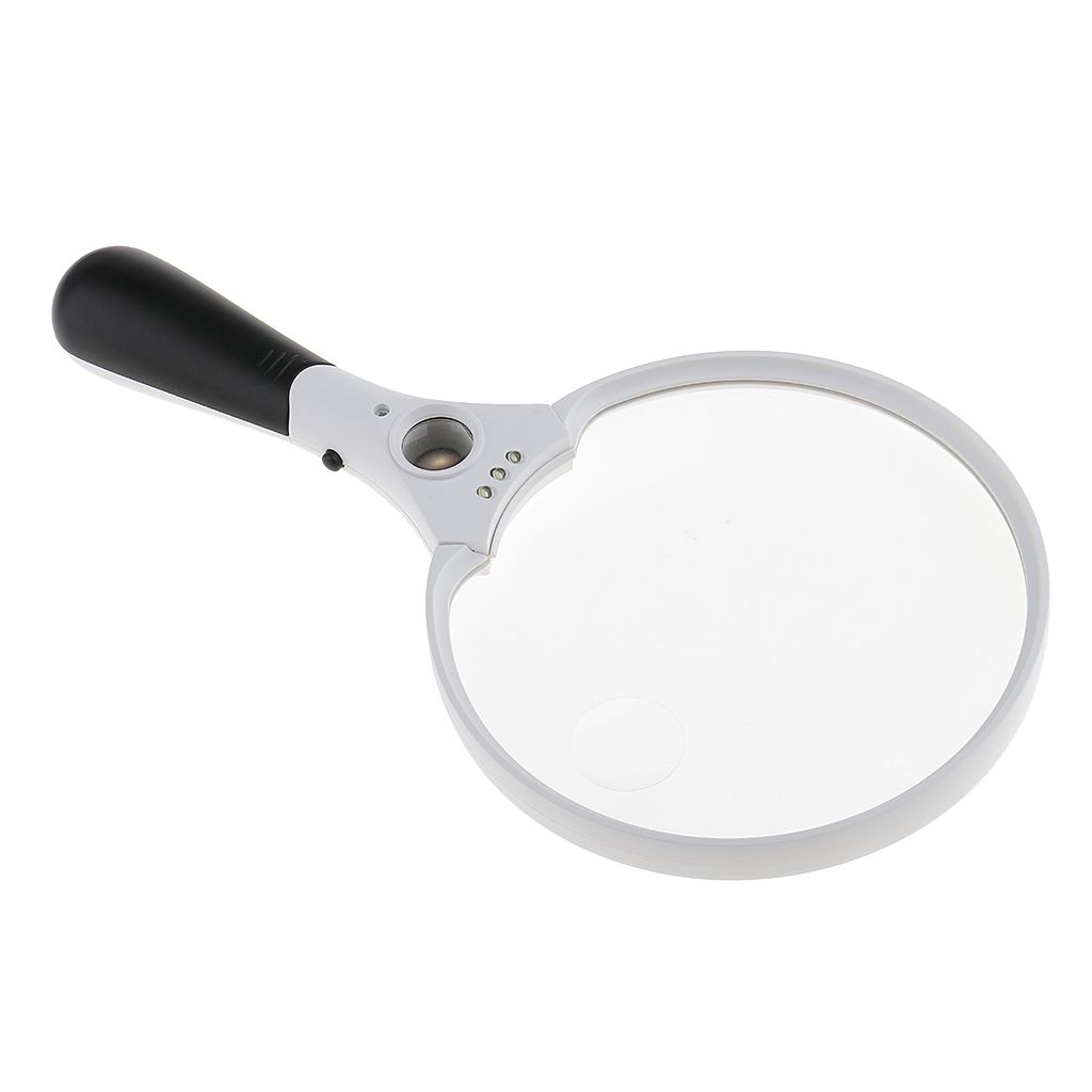 Handheld Magnifying X 4x 25x With 3 LEDs