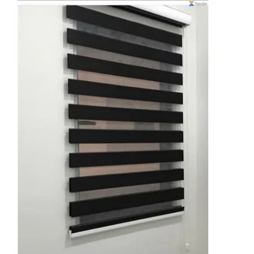 Window Blind Plain Black For Day And Night - 1mX1m - 39"X39"