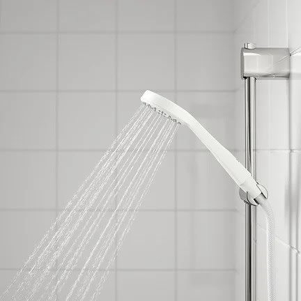 Lillrevet Single-spray Hand Shower And Hose, White