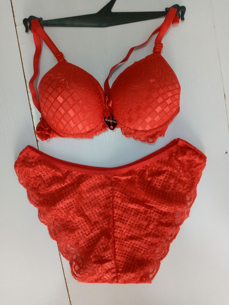 Turkish Ladies Padded Underwear Bra 80/85/75 & Pant (L-M) For Women