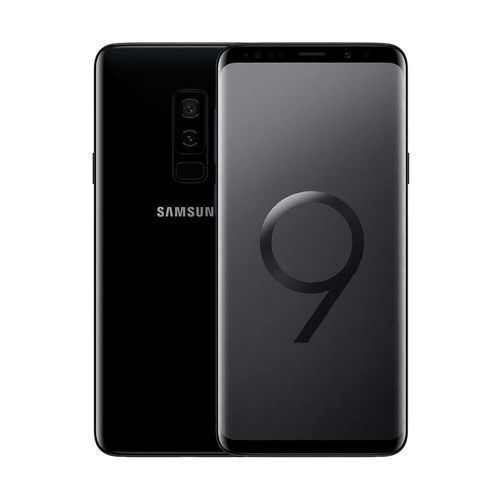 Galaxy S9 Plus 6.2-Inch (6GB, 64GB ROM) Single Sim  - Black + Free Pouch & Screen Protector
