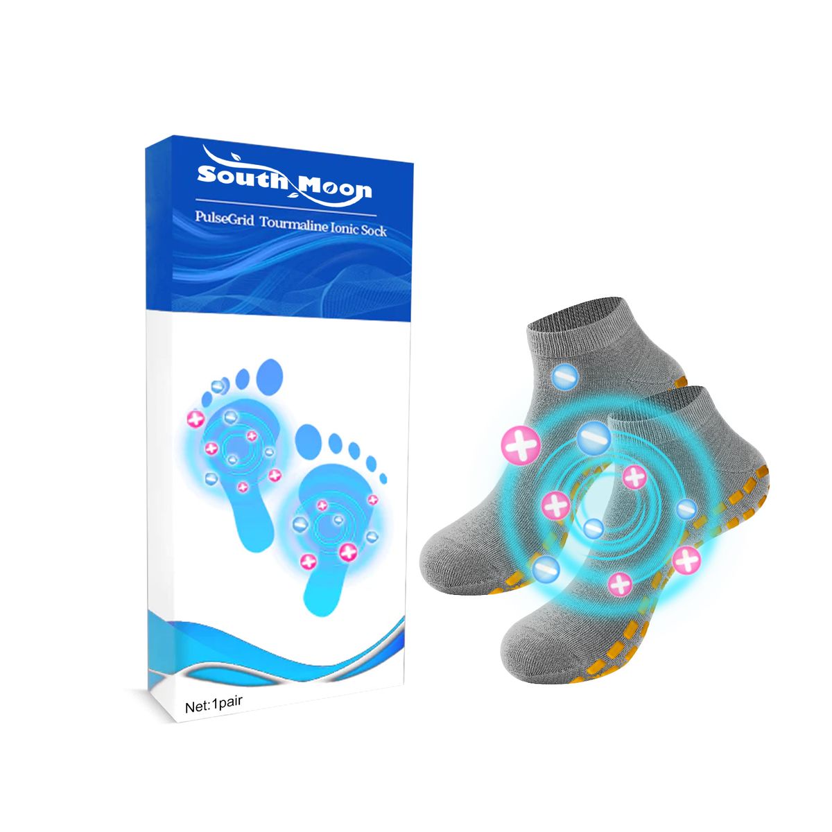 1 Pair Of Ionic Socks